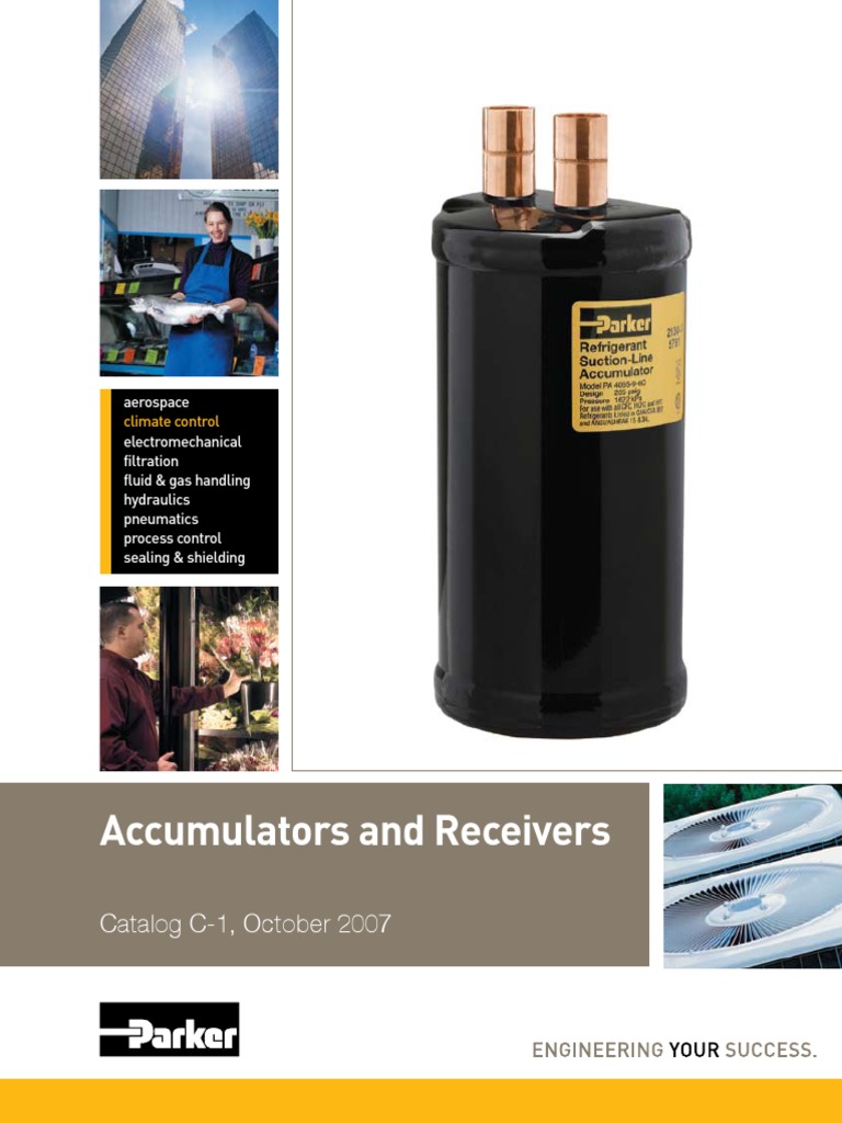Accumulators and Receivers Catalog PDF Actuator Valve