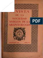 REVISTA DE LA SOCIEDAD DE "AMIGOS DE LA ARQUEOLOGIA" Tomo VII 1933