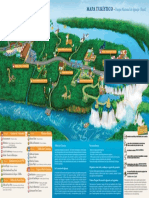 Mapa turístico do Parque Nacional do Iguaçu