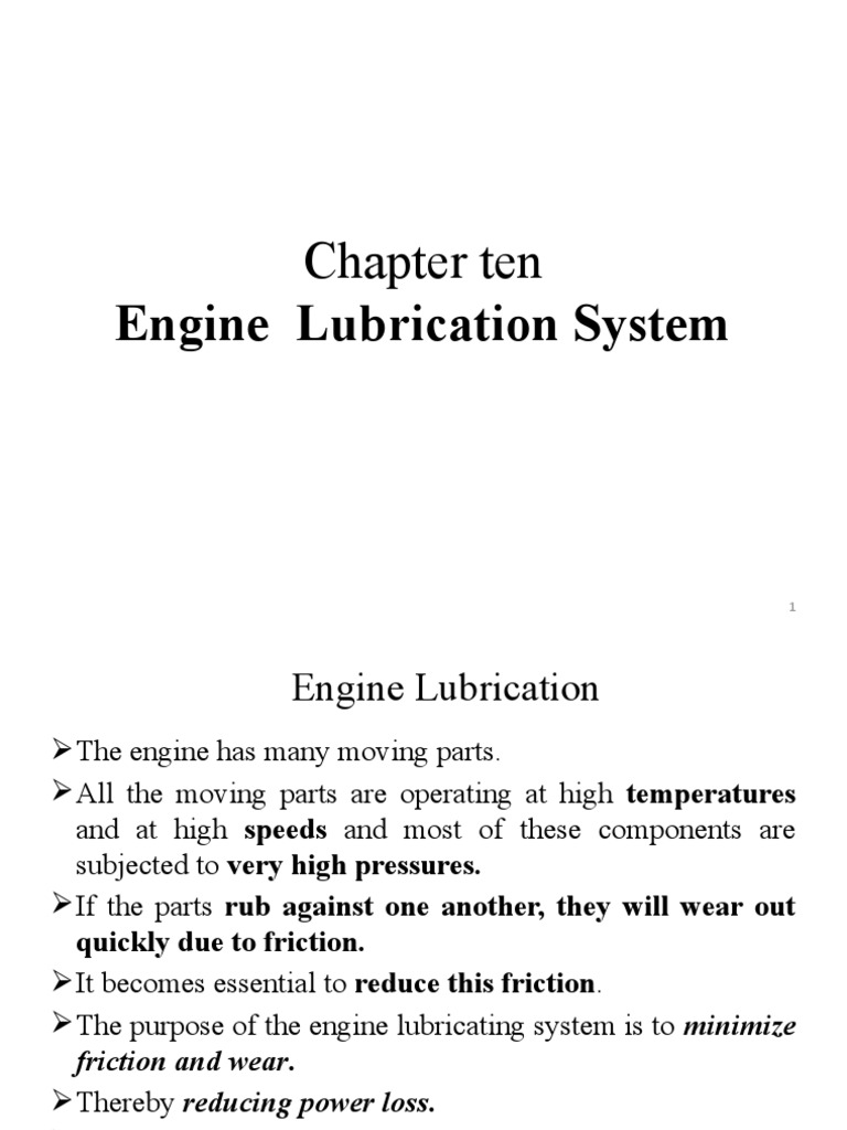 Lubricating an Engine Exploring the Purpose, Process, and Properties