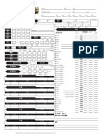 Player Character Sheet