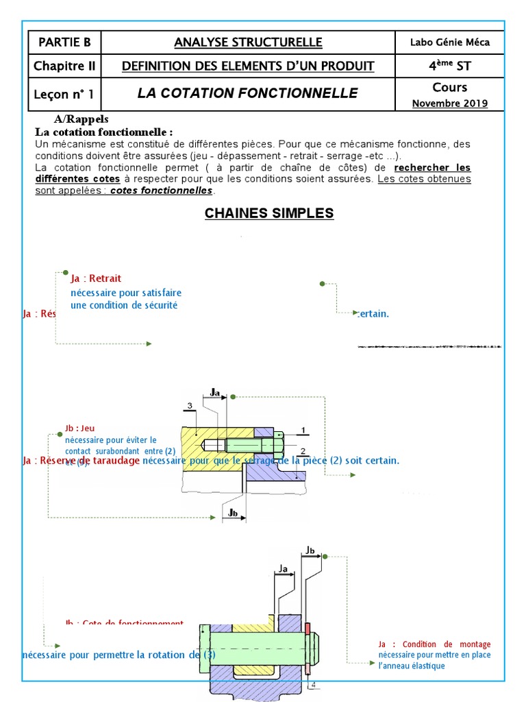 Cotation fonctionnelle en mécanique | PDF | Physique appliquée et ...