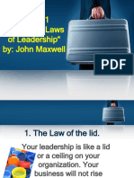 21ireffutable Law of Leadership