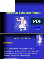 Artéfactes en Ultrasonographie