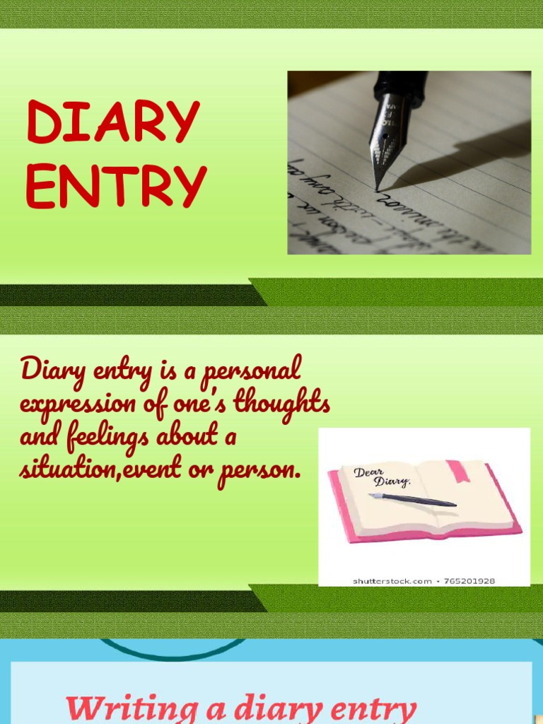 Diary Entry PDF Diary Cognitive Science