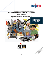 Computer Education 8: MS Paint Quarter 4 - Module 1