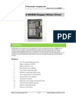 EDRIVE MA860H Stepper Motor Driver Datasheet Summary