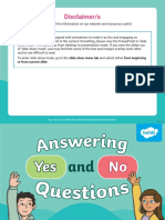 T L 10080 Answering Yes and No Questions Powerpoint