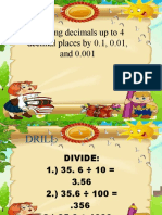Dividing Decimals Up To 4 Decimal Places by 0.1, 0.01, and 0.001