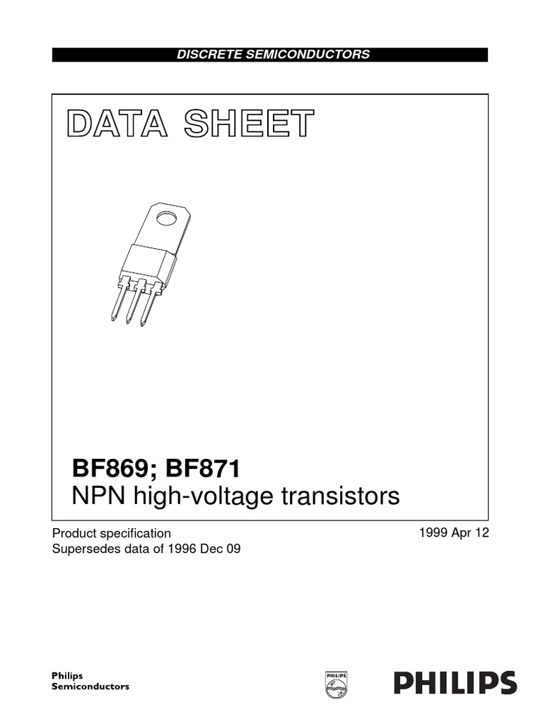 BF871 | PDF | Bipolar Junction Transistor | Semiconductors