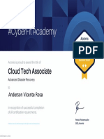 Cloud Tech Associate de Recuperación Avanzada Ante Desastres - Anderson Vicente Rosa.