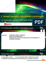 Gráficos velocidade-tempo e tipos de movimento