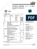 Current Transducer HX 03 .. 50-P/SP2 I 3 .. 50 A