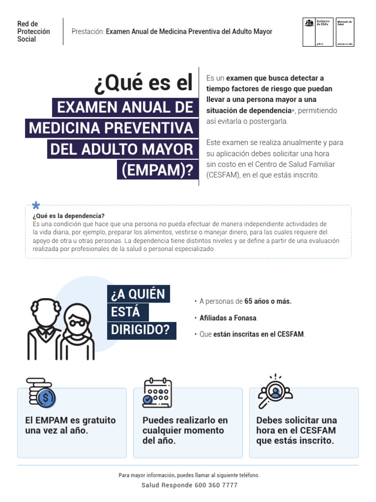 Examen Preventivo Anual Adulto Mayor | PDF | Adultos | Vejez