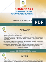 Pertemuan Ke-5 Ekosistem Internal Komunikasi Organisasi