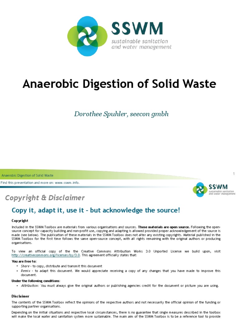 SPUHLER 2010 Anaerobic Digestion of Solid Waste - 1 | PDF | Anaerobic ...