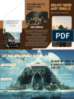 Brown Beige Maximalism Travel Adventure Trifold Brochure