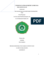 Revisi Kritik Tafsir Pada Era Rasulullah