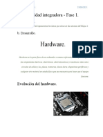 Hardware y software: evolución y clasificación