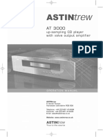 Operating Instructions for ASTINtrew AT 3000 CD Player