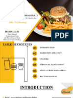 Burger With French Fries PowerPoint Templates