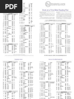 Professor Grant Horner Bible Reading Plan Checklist | PDF | Books Of Kings | Bible Content