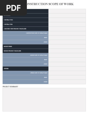 IC Residential Construction Scope of Work Checklist 11358