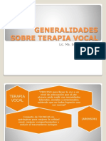 Terapia vocal: generalidades y enfoques