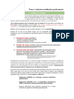 Tema 04. Alimentos Modificados Genéticamente