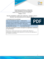 Guía de Actividades y Rúbrica de Evaluación - Unidad 1 - Fase 2 - Resolver Caso Dimensiones de La Calidad (Caso 1)