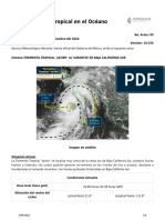 Aviso de Ciclón Tropical en El Océano Pacífico - 5173