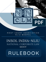 Rules - 10th INSOL India - NLIU National Corporate Law Moot
