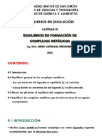 Capítulo 9 - Equilibrios de Formación de Complejos Metálicos