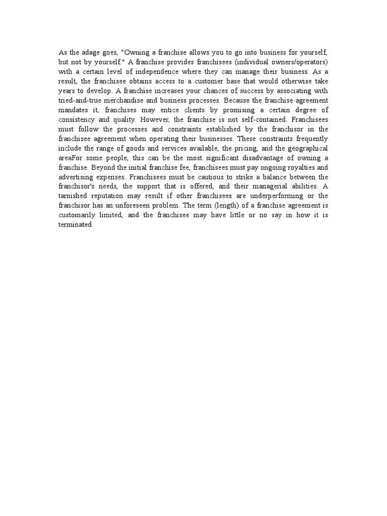 negative-and-positive-of-owning-a-franchise-pdf