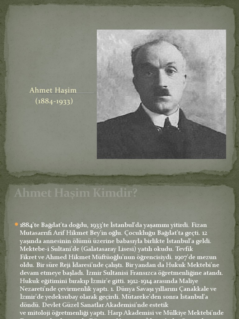 Ahmet Haşim | PDF