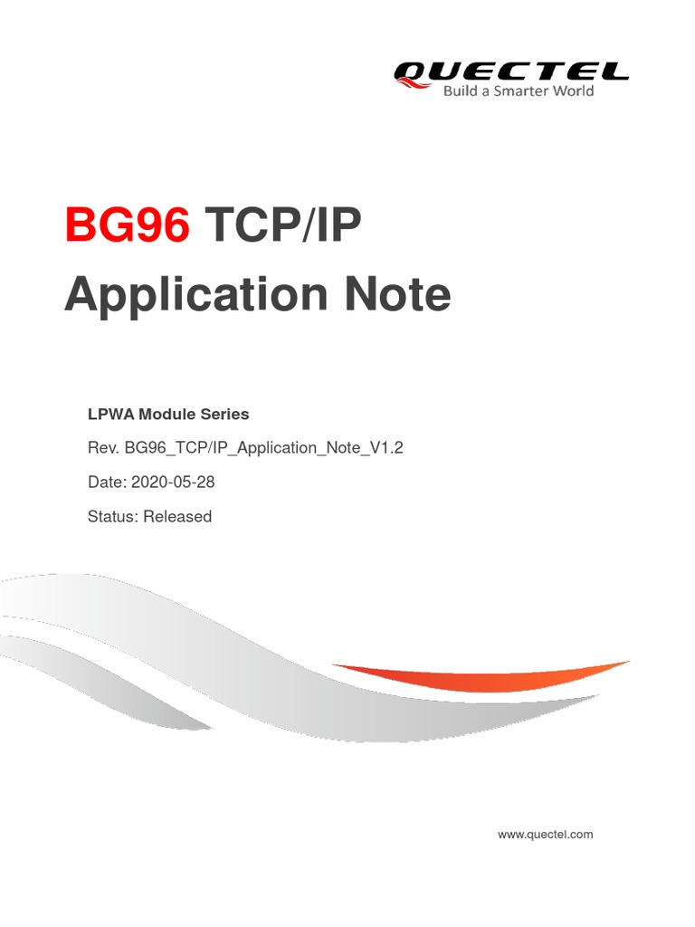 Tcp/Ip Application Note: LPWA Module Series | PDF | Port (Computer ...