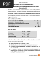 Cost & Management Accounting II-Ind - Assignemnt I