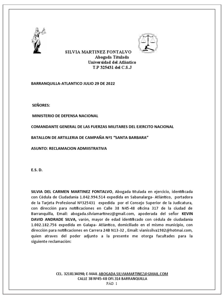 Reclamacion Administrativa Pdf Gobierno