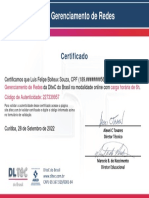Certificado Dltec Gerenciamento de Redes