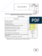 Caratulas para El Legajo de Papeles de Trabajo Auditoria de Cumplimiento