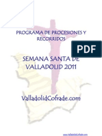 Programa Procesiones ValladolidCofrade 2011