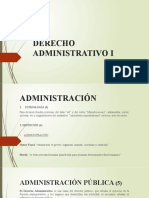 Derecho Administrativo I