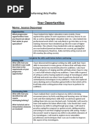 Jessica Dippenaars Skills Audit and Progression Opportunities