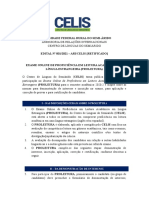 EDITAL #001 - 2021 PROLEITURA ARI - CELIS Edital 001 - 2021 2