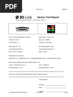 TL50 IO-Link Device Test Report