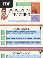 LESSON 1 Concept of Teaching