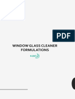 Window Glass Cleaner Formulations PDF