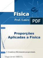 Proporções aplicadas à física