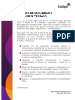 Políticas de Seguridad y Salud en El Trabajo