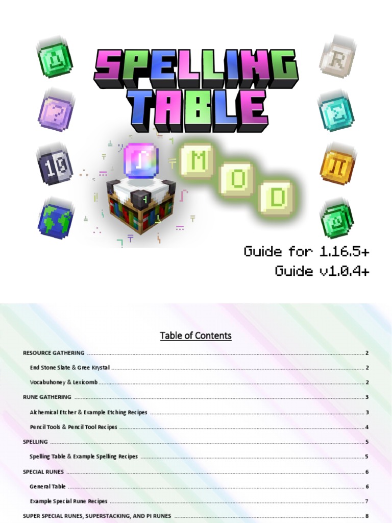 Minecraft Rune Crafting Guide 1.16.5+ | PDF | Runes